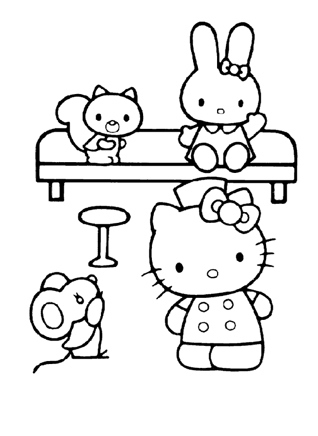 Hello Kitty Coloring Pages - printable - pages Ã  colorier - Ñ€Ð°ÑÐºÑ€Ð°ÑÐºÐ¸ - ØªÙ„ÙˆÙŠÙ† ØµÙØ­Ø§Øª - è‘—è‰²é  - ç€è‰²ãƒšãƒ¼ã‚¸ - halaman mewarnai - #34